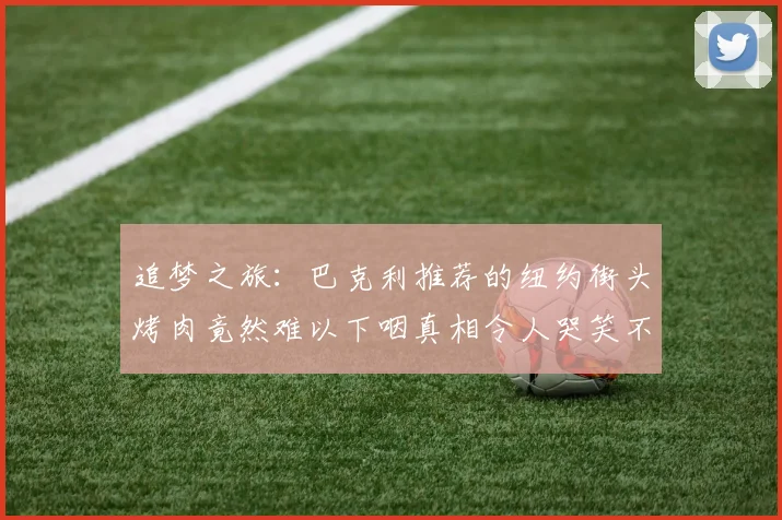 追梦之旅：巴克利推荐的纽约街头烤肉竟然难以下咽真相令人哭笑不得